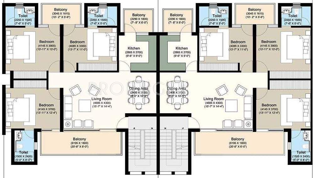 vip floors Images for Cluster Plan of Puri VIP Floors