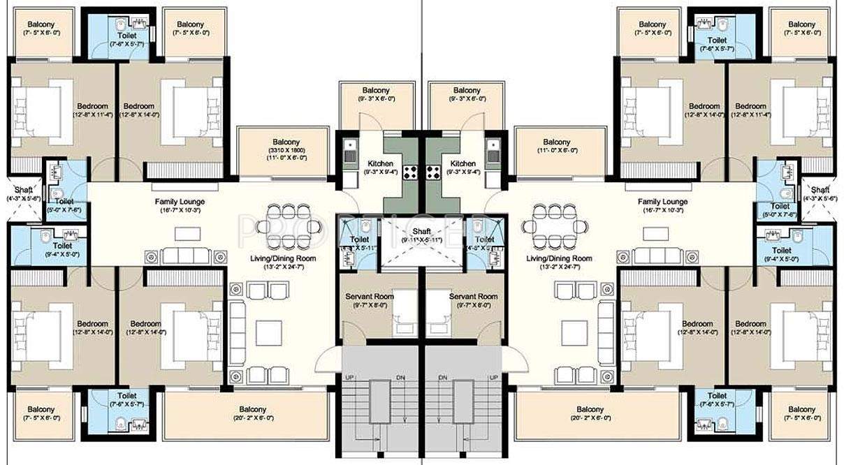 vip floors Images for Cluster Plan of Puri VIP Floors