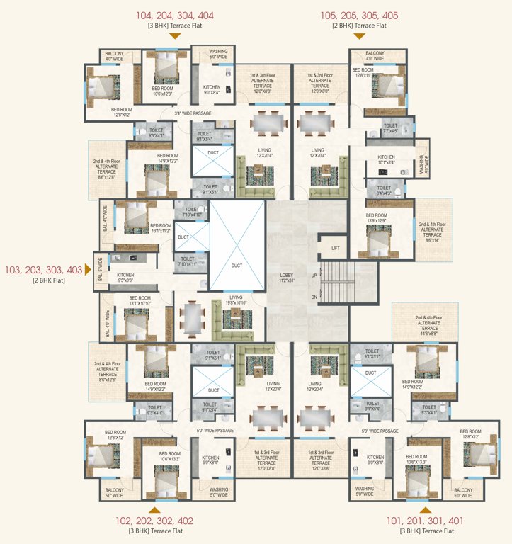  gajanan residency Cluster Plan