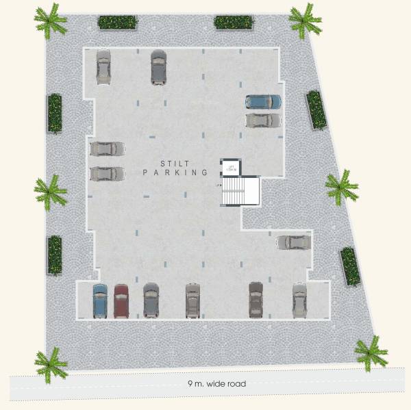  gajanan-residency Cluster Plan for ground Floor