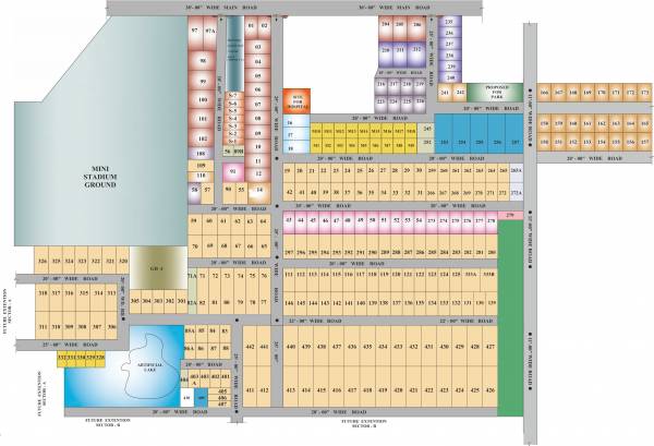  lucknow-green-city Layout Plan