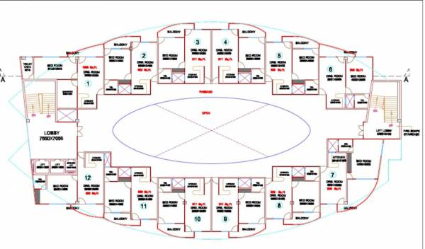 skyline-plaza-1 Cluster Plan For Typical Floor Plan