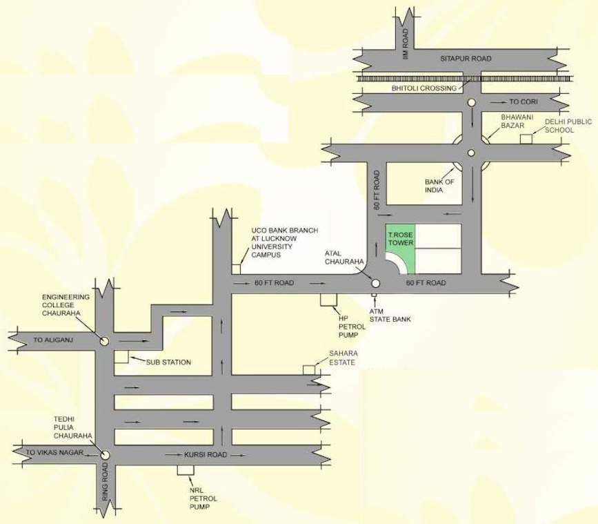  t rose tower Location Plan