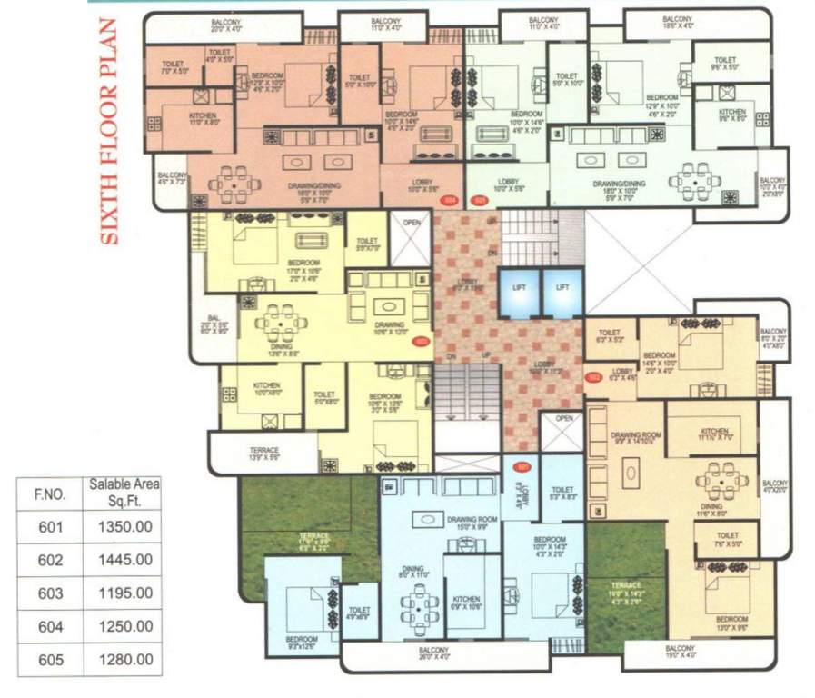  plaza Tower A Cluster Plan