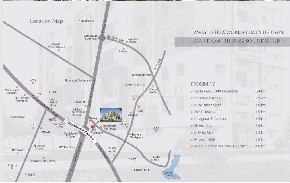 iconia Images for Location Plan of Gauthami Iconia