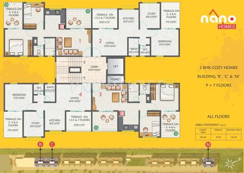 Images for Cluster Plan of Kohinoor Group Construction and Real Estate Nano Homes
