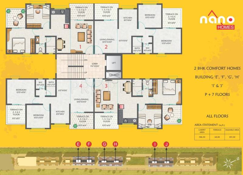 Images for Cluster Plan of Kohinoor Group Construction and Real Estate Nano Homes