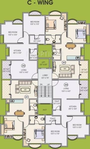 Images for Cluster Plan of Kohinoor Group Construction and Real Estate Latis