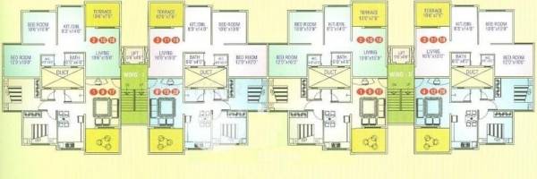 Images for Cluster Plan of Shiv Hari Om Apartments