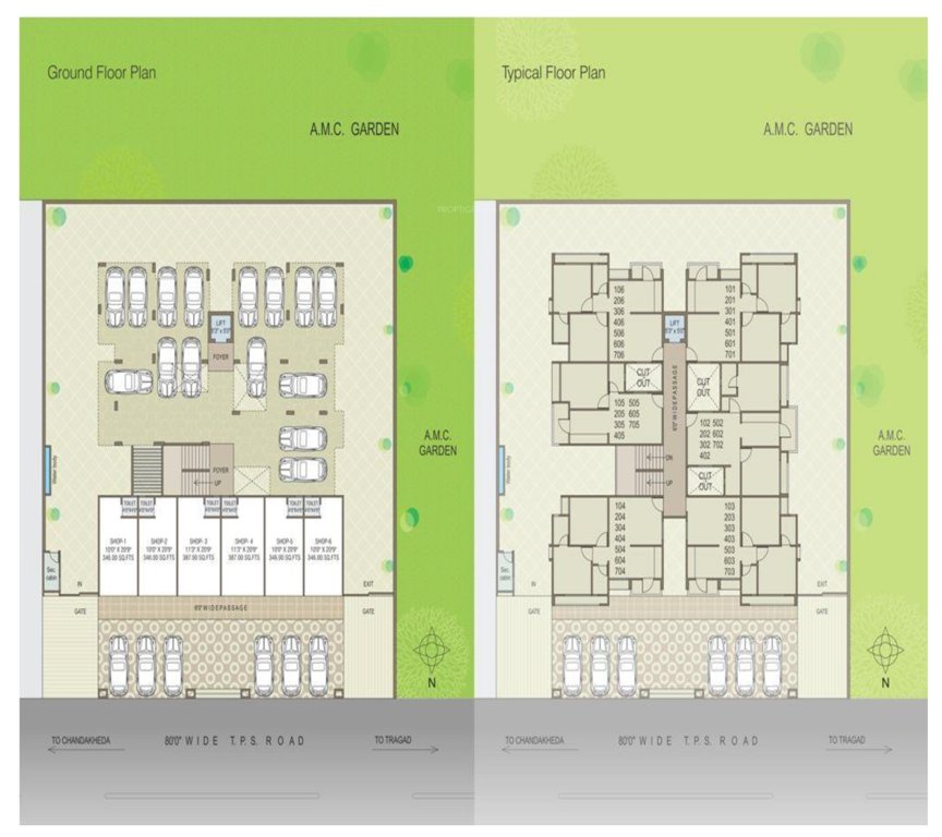  sepal elegant 2 Sepal Elegant 2 Cluster Plan for ground Floor