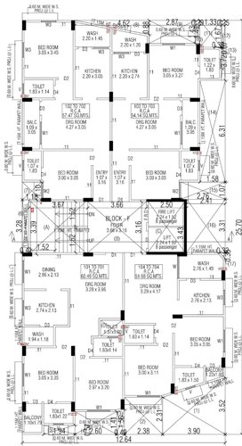  dev-manek-residency Block F Cluster Plan From 1st To 7th Floor