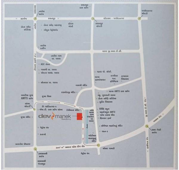  dev-manek-residency Location Plan