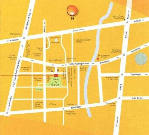  divya-residency Location Plan