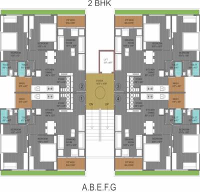  crystal Tower A Cluster Plan