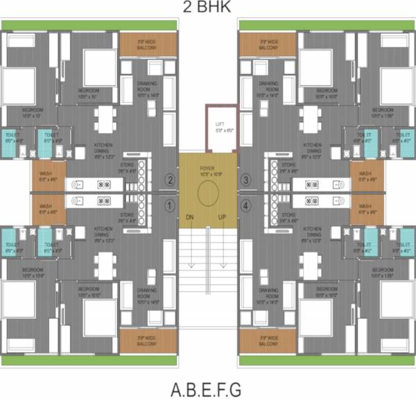  crystal Tower A Cluster Plan