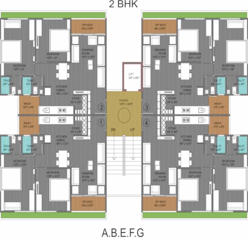  crystal Tower A Cluster Plan