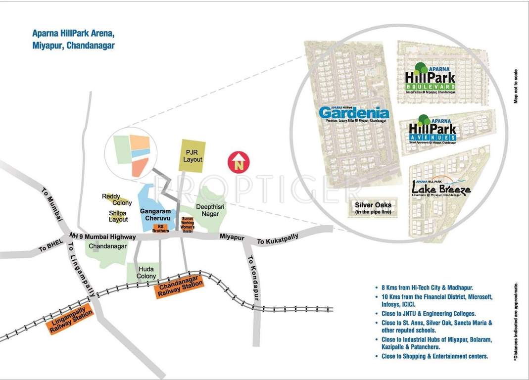  hillpark avenue Images for Location Plan of Aparna Constructions Hillpark Avenue