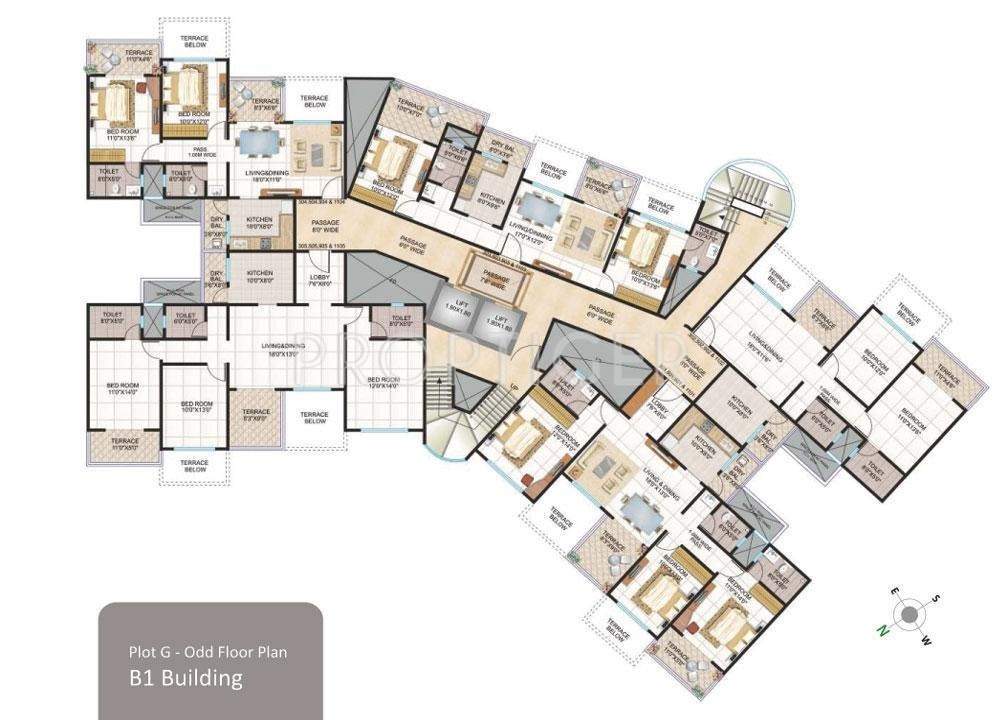  downtown Images for Cluster Plan of Kolte Patil Downtown