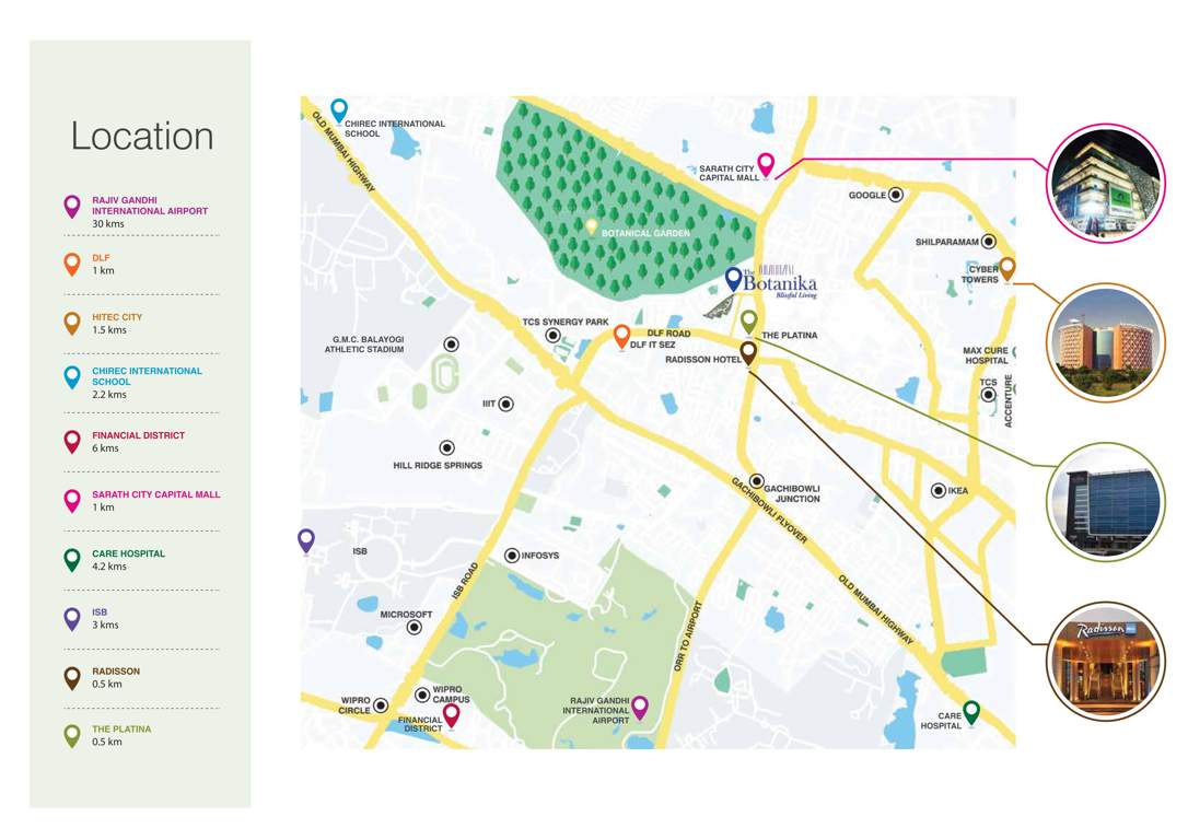  the botanika Location Plan
