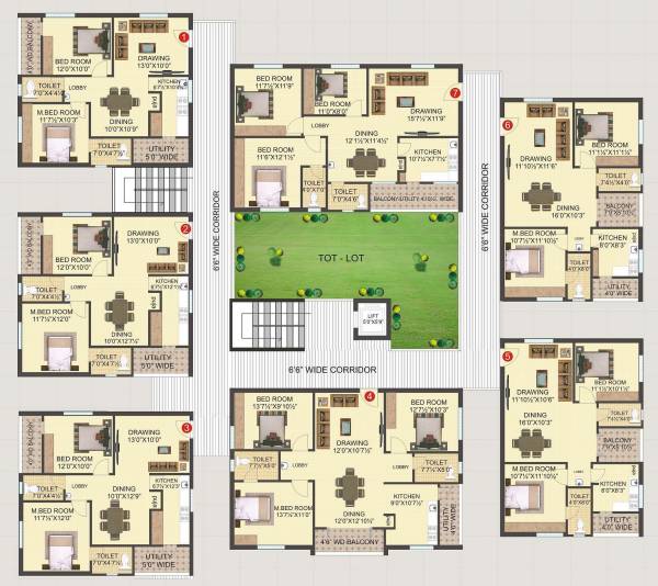  lotus-avenues Tower A Cluster Plan