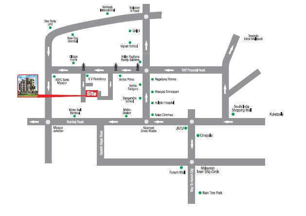  padma elysium Location Plan