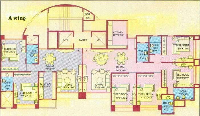 Images for Cluster Plan of Laxmi Housing Tridev Apartments