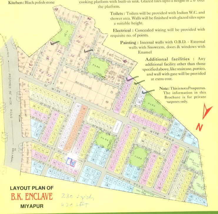  bk enclave Layout Plan