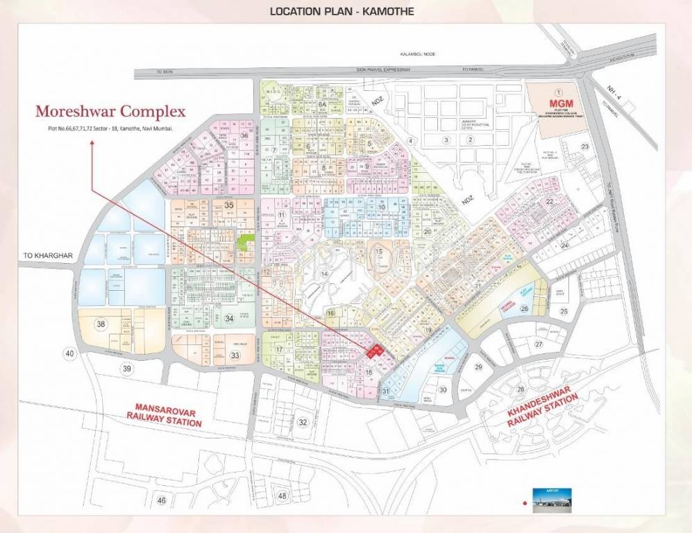 Aaron Infra Projects Moreshwar Complex Location Plan