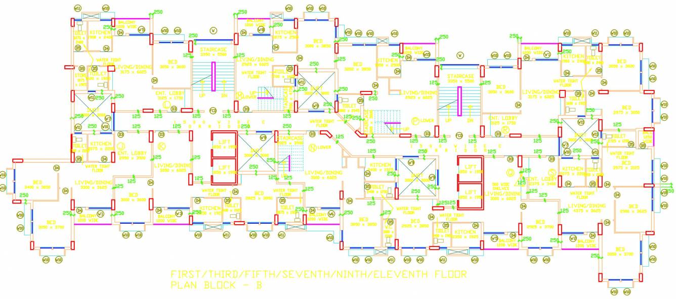  sheraton tower Cluster Plan