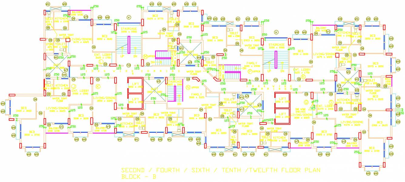  sheraton tower Cluster Plan
