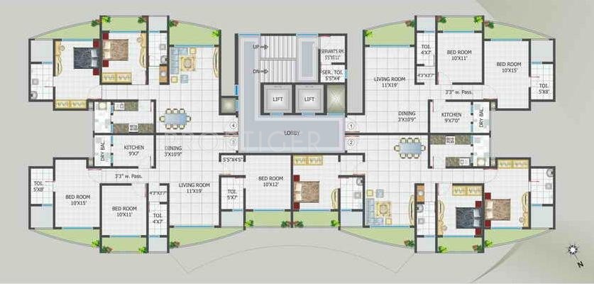 Images for Cluster Plan of Ramdev Properties Ramdev Heights