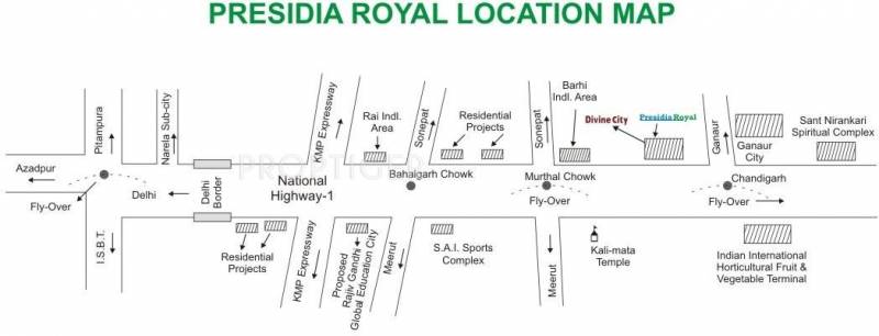 Divine Group Presidia Royal Location Plan
