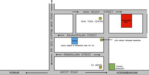  shenbagam Images for Location Plan of Acacia Shenbagam