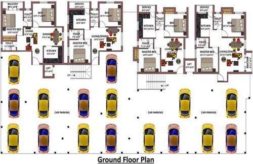 Images for Cluster Plan of Indira Projects Indira Tulips