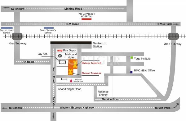 Images for Location Plan of Bhoomi Bhoomi Towers Images for Location Plan of Bhoomi Bhoomi Towers