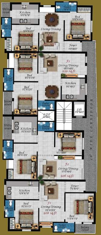 Images for Cluster Plan of Four Zelda Square