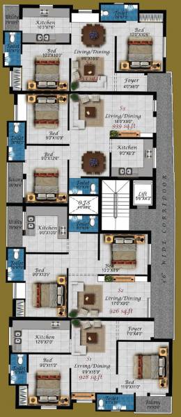 Images for Cluster Plan of Four Zelda Square