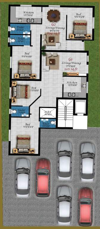 Images for Cluster Plan of Four Zelda Square