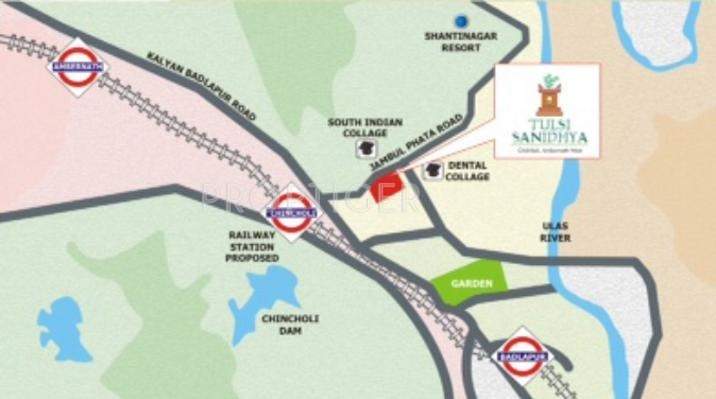  sanidhya Images for Location Plan of Tulsi Estates Sanidhya