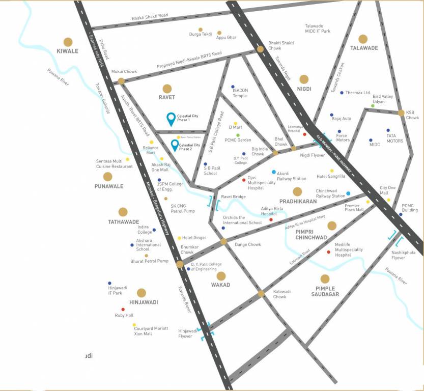 celestial city phase ii building i j k Location Plan