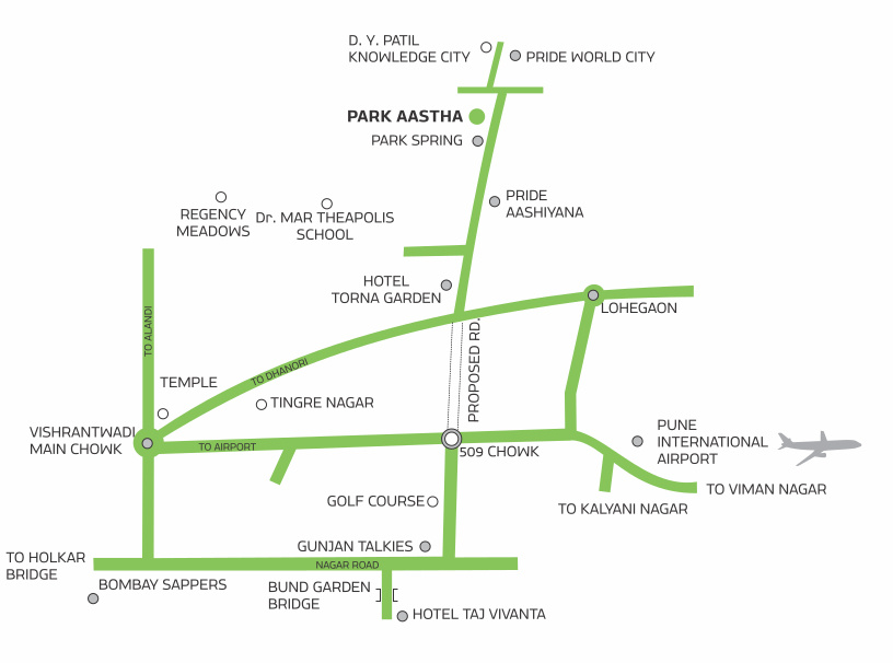 park aastha Location Plan