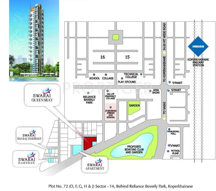  queensbay Images for Location Plan of Swaraj Queensbay
