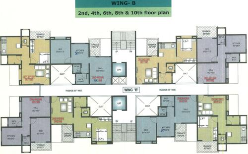 Images for Cluster Plan of Sahyadri Vishwa B