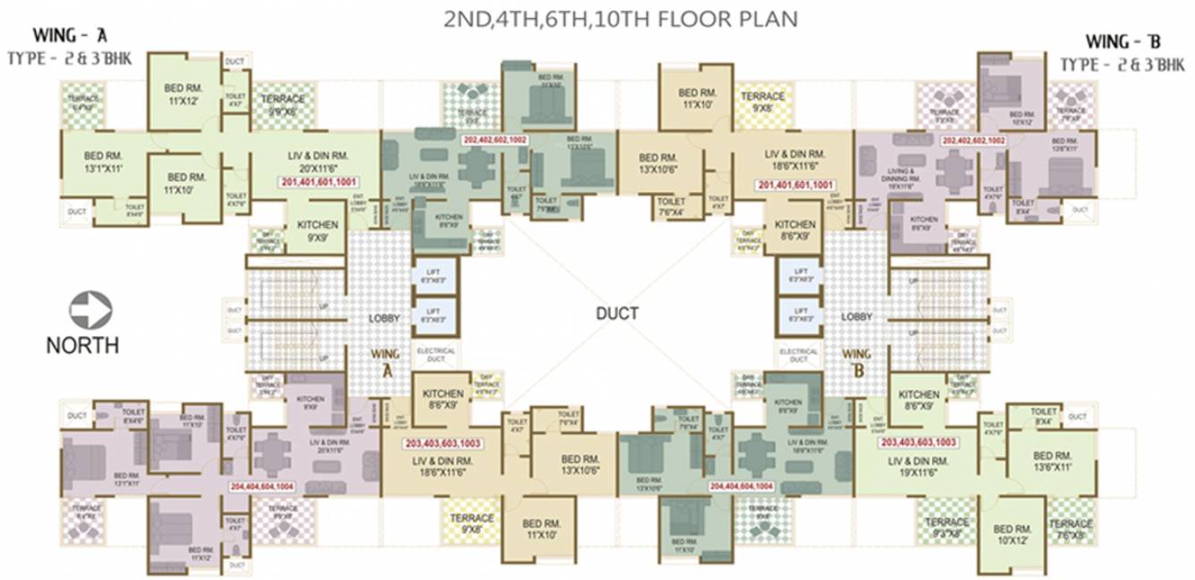 Images for Cluster Plan of Vishal Belleza Apartments