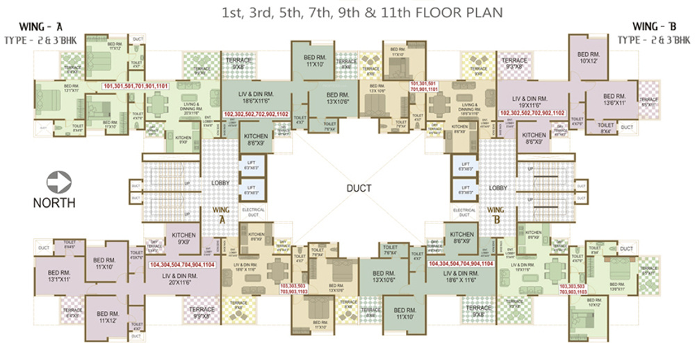 Images for Cluster Plan of Vishal Belleza Apartments