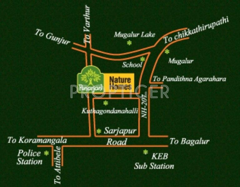 Images for Location Plan of Punarjani Projects Natural Homes