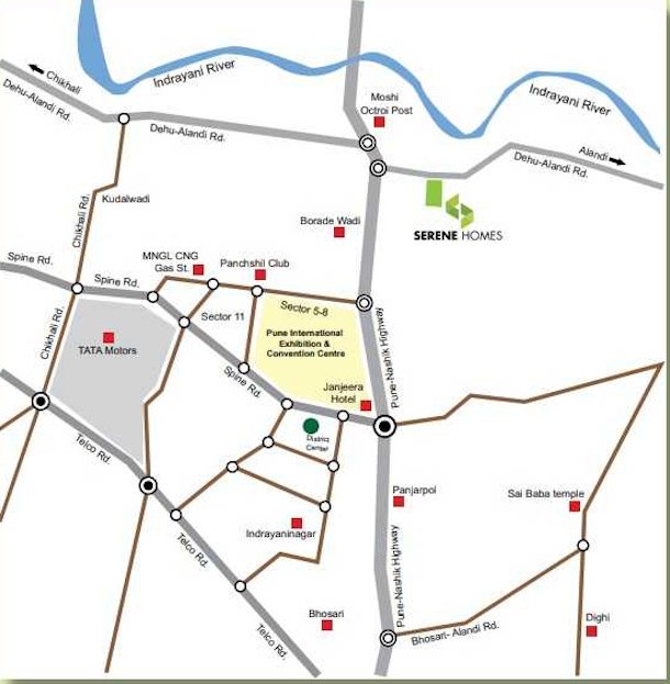  serene homes Location Plan