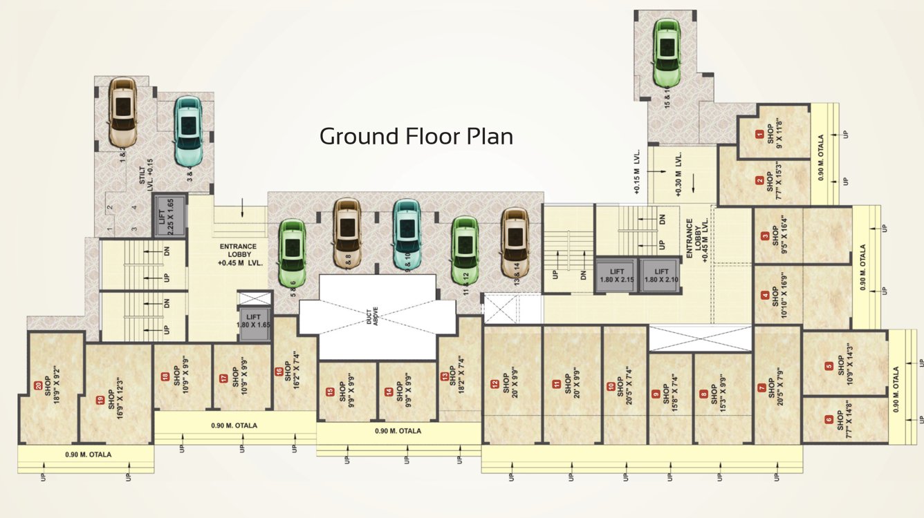  regency Skywards Regency A Wing Cluster Plan for Ground Floor