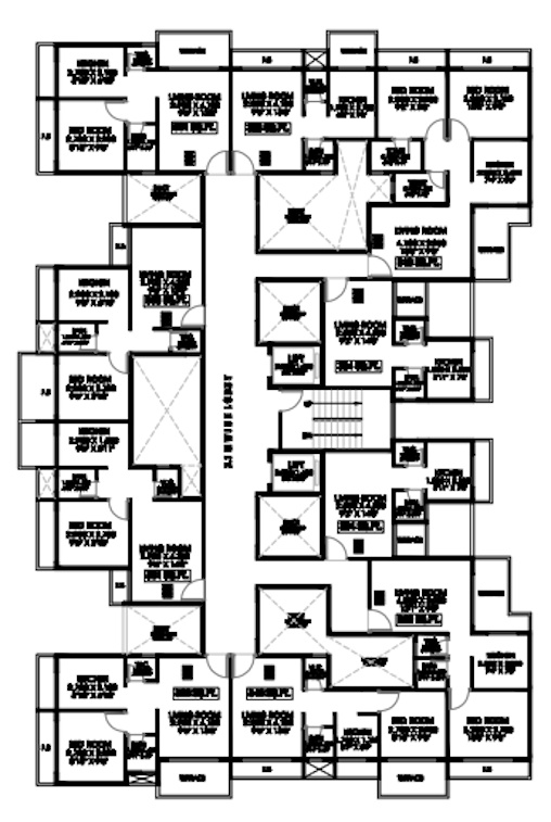 vrundavan 2nd, 4th and 6th Floor Plan