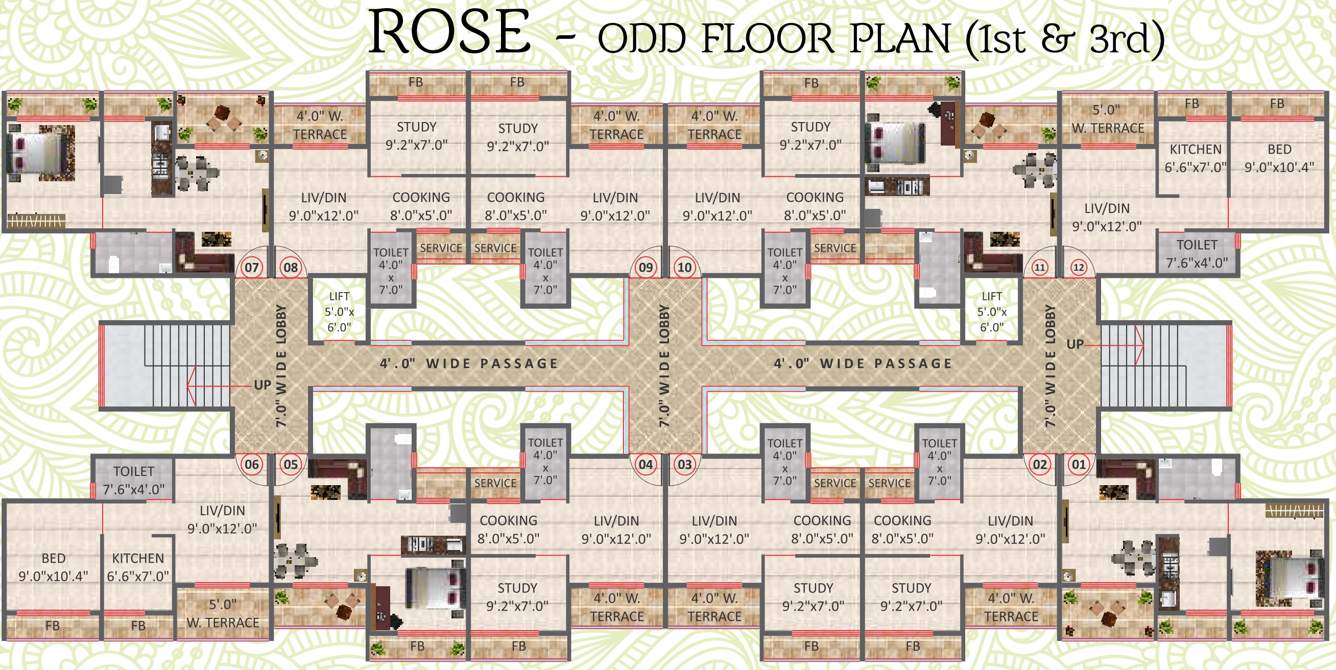  raj sharon garden Images for Cluster Plan of Sharon Raj Sharon Garden